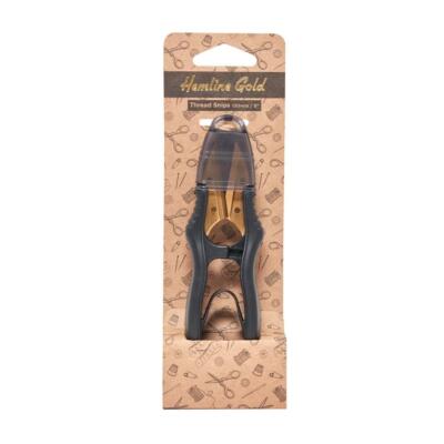 Hemline Gold Fadenschere (130 mm / 5''/ schwarz/ gold) Nähen, Sticken