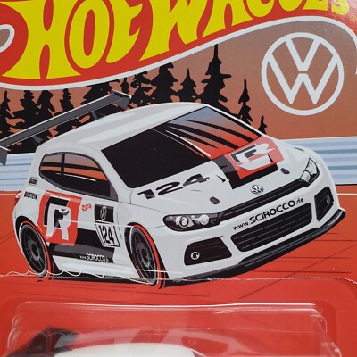 Hot Wheels 2022 HW Volkswagen Series 3/8 White Volkswagen Scirocco GT 24