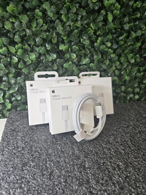 Original Apple USB-C 60W iPhone Charge Cable 1m Woven A2795 MQKJ3AM/A - New