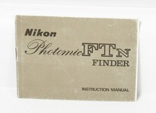 NIKON PHOTOMIC FTN FINDER INSTRUCTION BOOK/127719