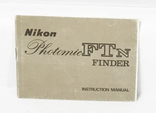 NIKON PHOTOMIC FTN FINDER INSTRUCTION BOOK/127719