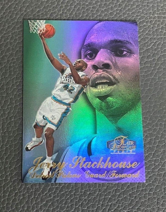 1997-98 Flair Showcase Row 3 Jerry Stackhouse - Detroit Pistons
