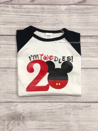 Oh Twodles Birthday Shirt, Mickey 