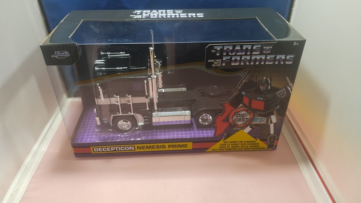 TRANSFORMERS DECEPTICON NEMESIS PRIME ROBOT ON CHASSIS DIECAST 1