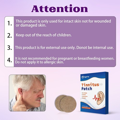 10pcs Herbal Tinnitus Relief Patches Relief Ear Plaster for Ringing Ears Noise - Picture 10 of 15