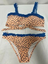2 Piece Bikini Bathing Suit Polka Dots Medium