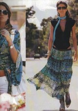 DENNY ROSE GONNA lunga con bordo paillettes art. 2135 introvabile