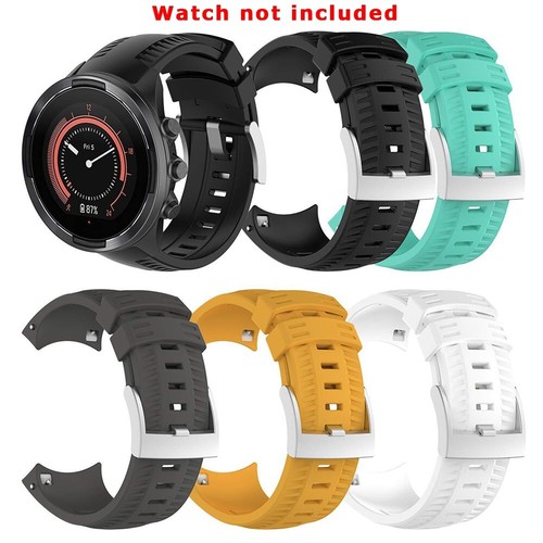 1x 24mm Silicone Watch Bracelet Wristband Strap For Suunto 7/9/9 Baro/D5 Spartan - 第 1/12 張圖片