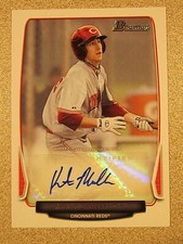 2013 BOWMAN PROSPECT #BPA-KM KURTIS MULLER AUTO SIGNED CINCINNATI REDS 