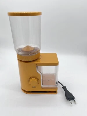 Moulin à café Électrique broyeur orange vintage Braun KMM 10 type 4036 1970 - Photo 1/4