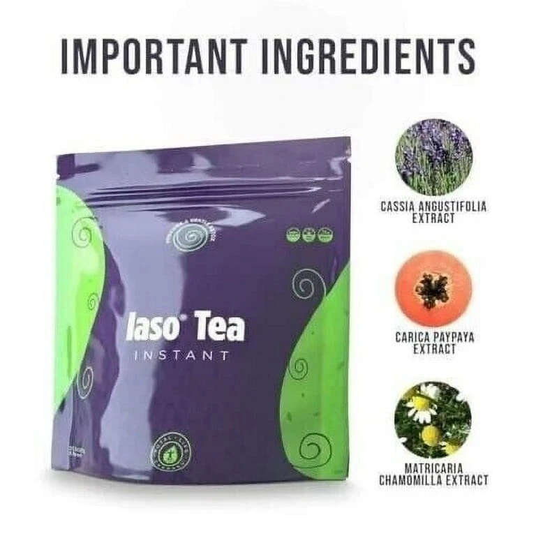 TLC Total Life Changes IASO Natural Detox Instantáneo Té de Hierbas (Paquete de 1) 25 unidades Foto 2 de 4
