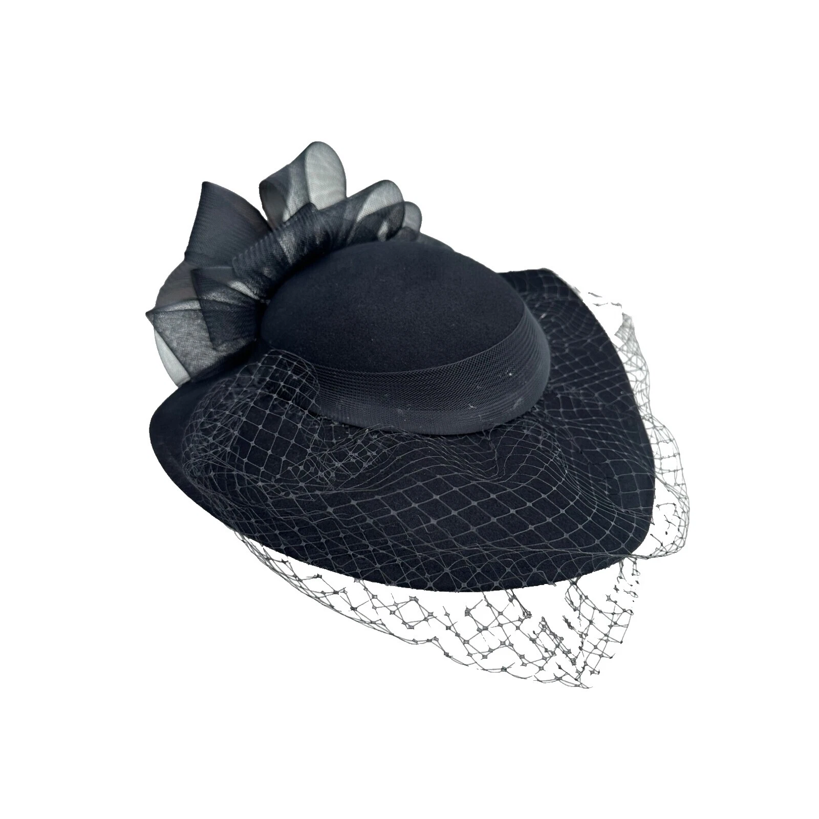 Fascinator Black Vintage Hats for Women