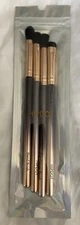 HIPDOT  4 Piece Cosmetic Brush Set Smudging Blending Crease All in One Mfg Seal