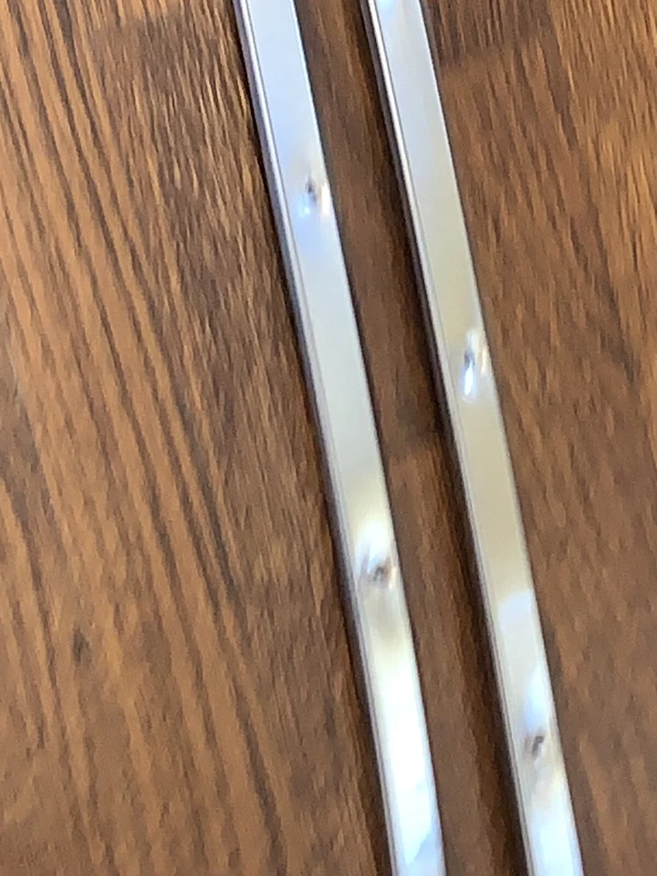 1965 Plymouth Fury Convertible Pinch Weld Molding 5 Pieces Stainless Diecast OEM - Image 4 of 4