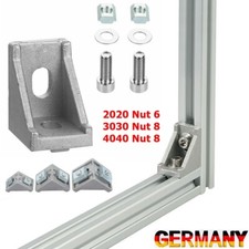 10-40x Eckwinkel Winkel Nut 6/8 Aluprofil Winkelverbinder Set 20x20/30x30/40x40 