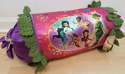 DISNEY TINKERBELL & FAIRES THE LOST TREASURE SATIN PILLOW NEW