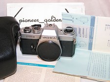 YASHICA FR II 35mm SLR CAMERA BODY w/ Original Case and manual