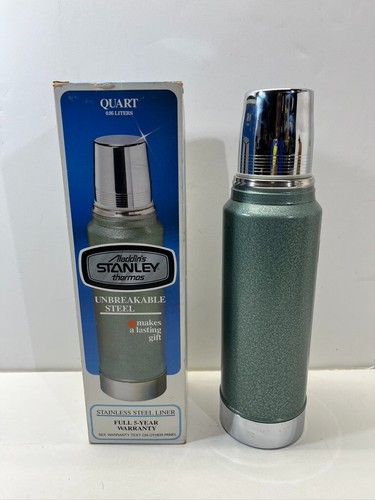 Stanley Aladdin's Thermos Model A-944C Quart Stopper Cup Hot Cold Vintage - Picture 6 of 9