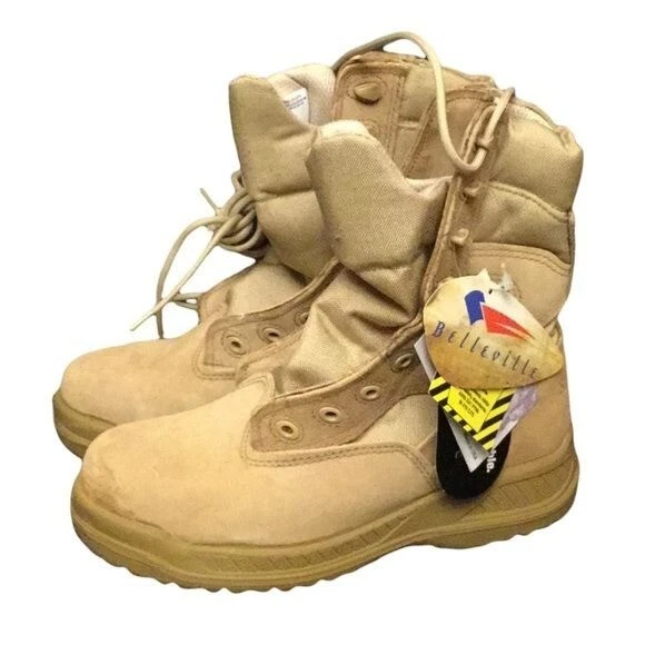 Belleville Tactical Combat Work Boots Steel Toe Mens 6 Womens 8 Gorpcore Grunge