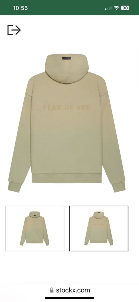 Fear of Gods FG hoodie Seventh Collection in Vintage Matcha Fear of Gods FG hoodie Seventh Collection in Vintage Matcha