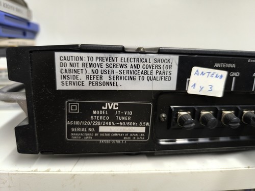 JVC JT-V10L Vintage Stereo Tuner Funciona Testeado (Luz De Fm No Funciona ) - Imagen 9 de 9