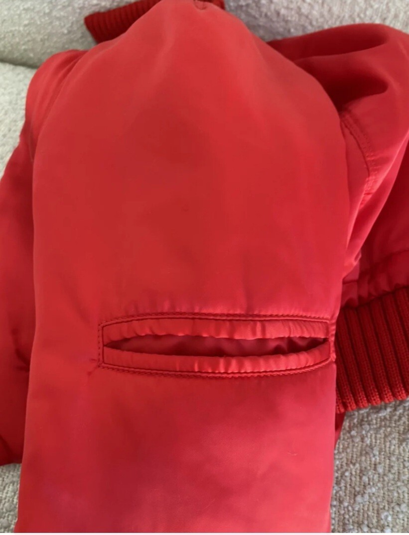 Chanel Vintage 2003 Red Sport Logo Bomber Jacket 34 36 38 2 Chanel Vintage 2003 Red Sport Logo Bomber Jacket 34 36 38 2