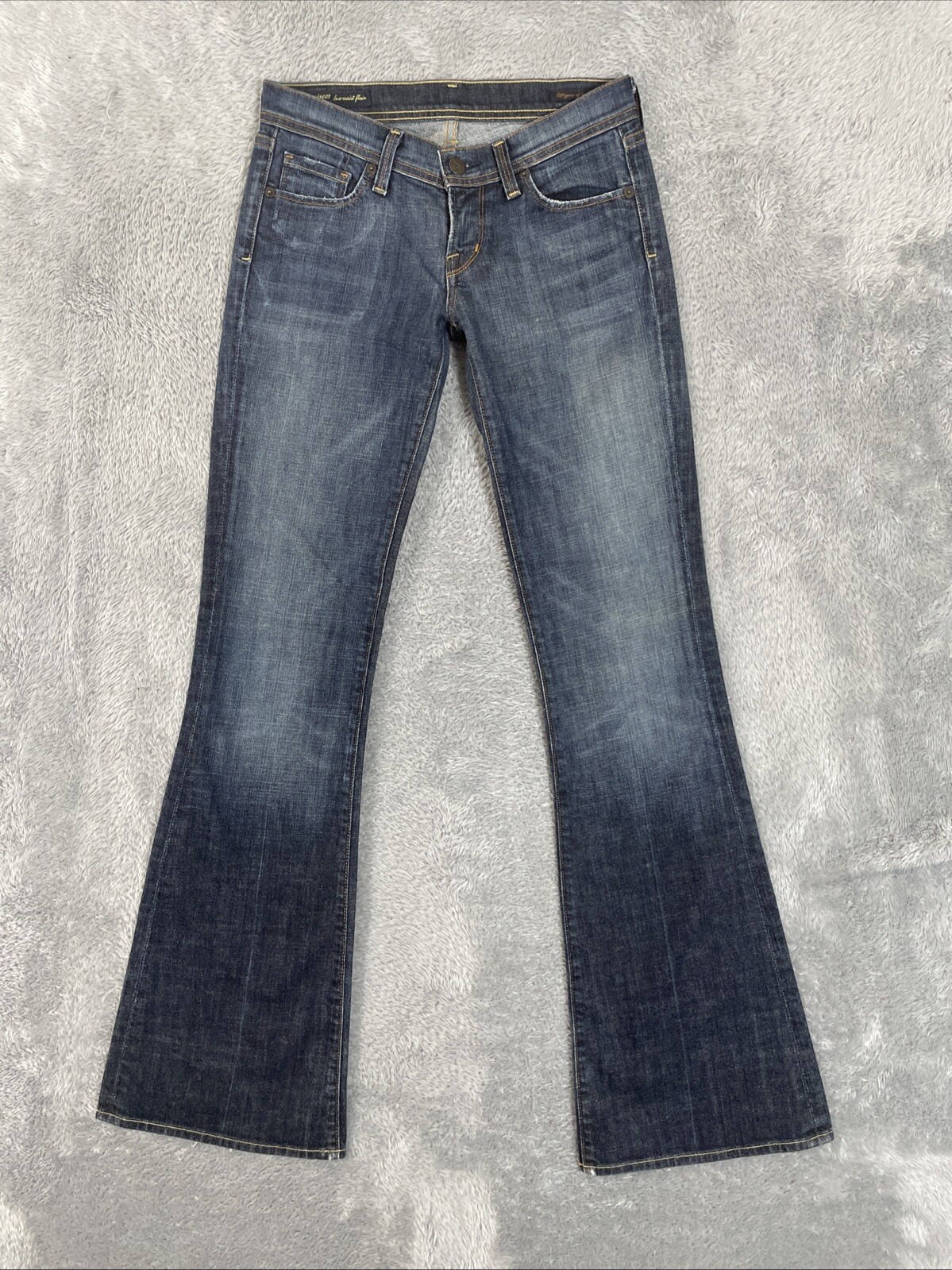 Citizens of Humanity Women's 26 Blue Ingrid Low Waist Flare Stretch Jeans