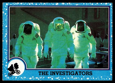 1982 Topps E.T. Movie Card Drew Barrymore Spielberg #53 The Investigators ET