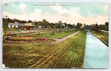 East Lake Park Birmingham Alabama Antique Postcard 1911 Posted