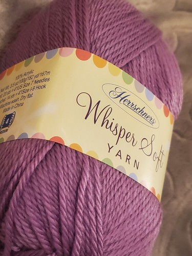 Herrschners Whisper Soft Yarn, Deep Lilac, Color #0036 - 182 yds - Picture 2 of 6