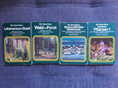 4x BLV Naturführer: Lebensraum Stadt, Heimische Pflanzen, Wald und Forst, Strand
