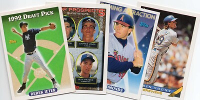 1993 Topps SET BREAK singles - stars, commons, rookies, HOFers #601-825