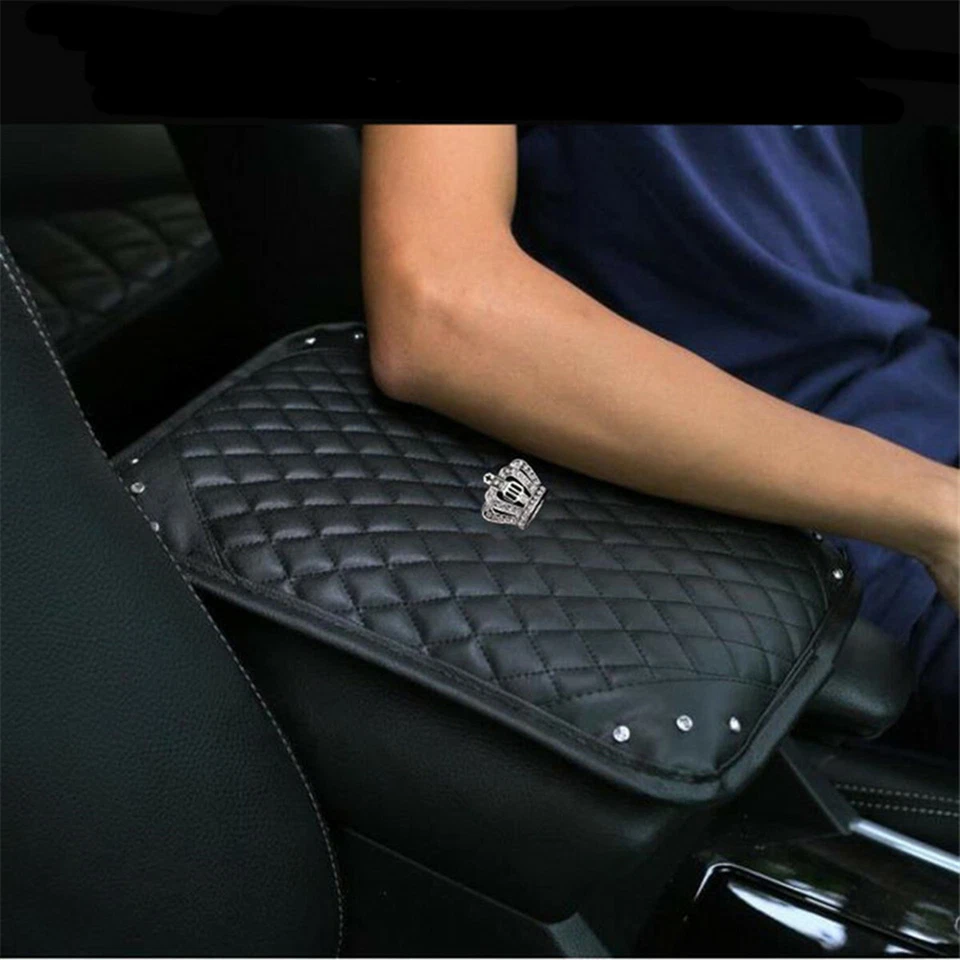 Accesorio Accesorios Coche Apoyabrazos Funda Cojín Consola Central Caja Almohadilla Protector Foto 3 de 4