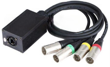 High Quality Audio Professional RJ45 DMX Split 4 Rj45 Waterproof Connector