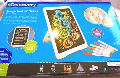 NEW DISCOVERY DRAWING EASEL W/MARKERS NEON GLOW (U4)