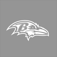 Baltimore Ravens NFL Team Logo 1 Color Vinyl Decal Sticker Car Window Wall
