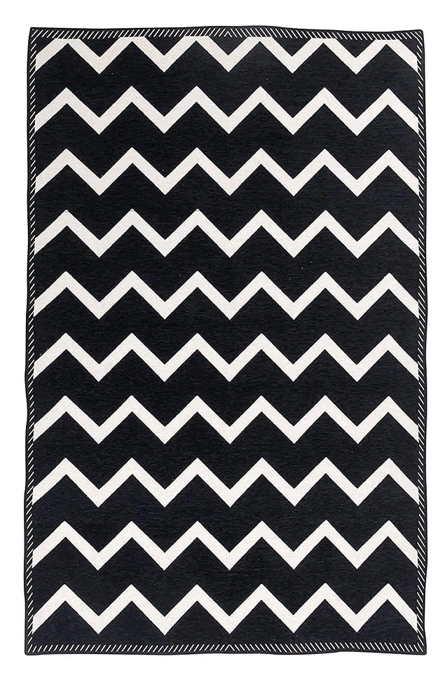 Alfombra étnica premium de chenilla para sala de estar alfombra de picnic 5 x 7 pies (C62) Foto 2 de 3