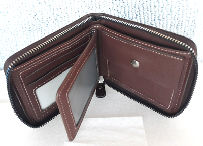 長財布 you a use Roto wallet Deep brown(fullup) NEW ~ Carr Kenn ~ Stylish Men's PU Leather Brown Wallet