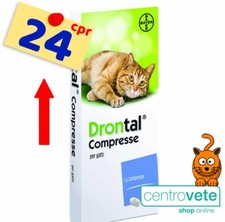 Bayer DRON-TAL 24 compress Gatto →Combatte parassiti intestinali Gatti Vermifugo