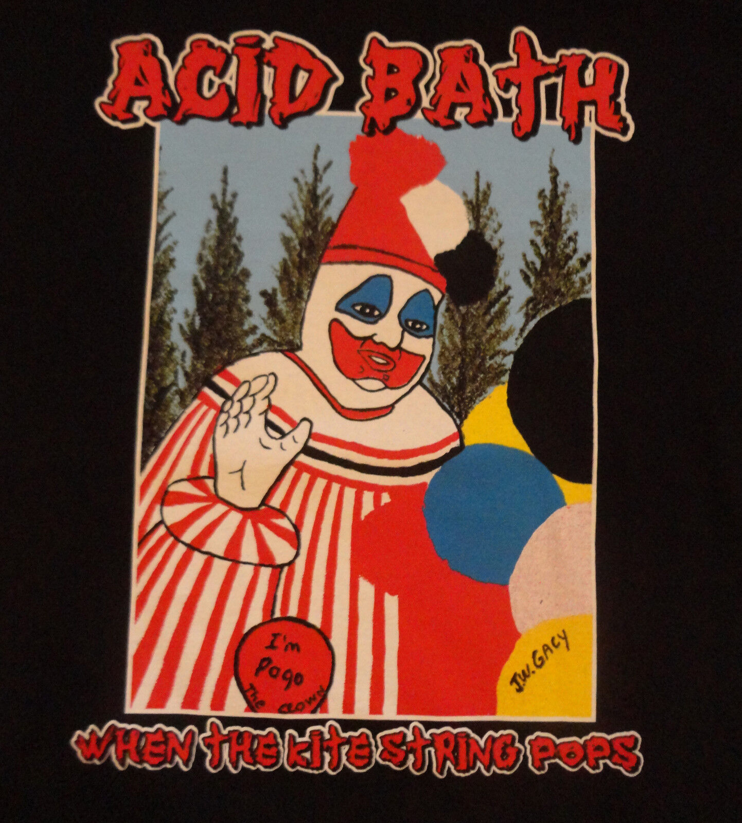 ACID BATH - When The Kite String Pops - T-Shirt - Official - New - Screen Print 