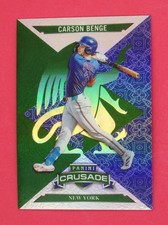 2025 Panini Crusade Carson Benge 213/249 Crusade Green #26 New York Mets