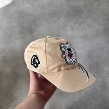Bull Dogs Baseball Hat Mens One Size Y2K Embroidered Fitted Cap Beige