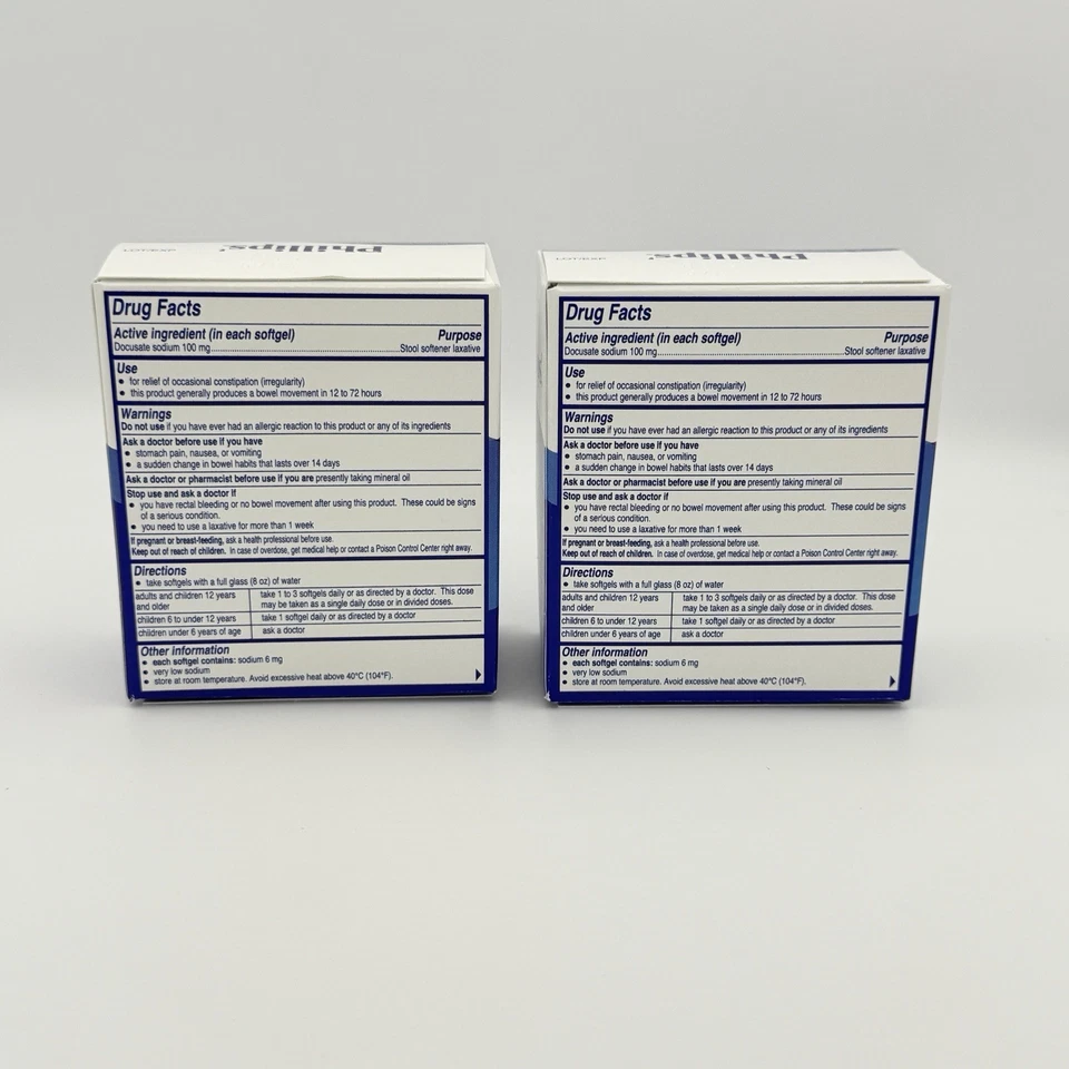 Paquete de 2 laxantes suavizantes de heces Phillips de 30 unidades cada uno - caducidad 04/2026 Foto 4 de 4