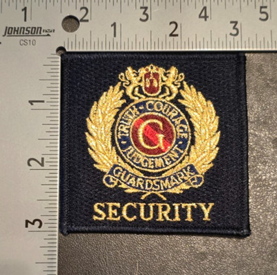 Famous & Obsolete Vintage Guardsmark Security Patch Embroidered-Black ...