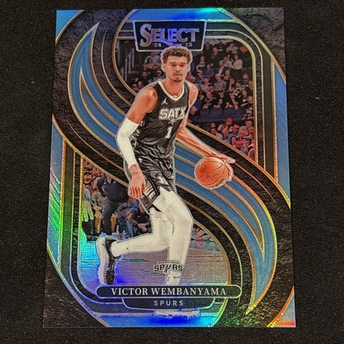 2024-25 Panini Select Victor Wembanyama #102 Premier Level Light Blue Prizm /299
