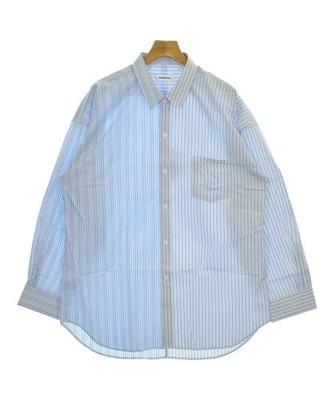 MONKEY TIME Casual Shirts WhitexLight bluexBlue(Stripe Pattern) XL 2200684853444