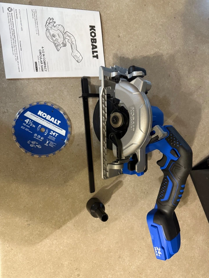 NEW Kobalt 24V 24Volt 4 1/2" Compact Brushless Circular Saw Tool Only - Image 4 of 4