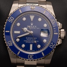 Rolex Submariner Datum Diamant Zifferblatt 11...