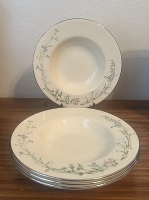 Lot of 4 MINTON Fine Bone China Round Rimmed Soup Bowls - BROOKWOOD