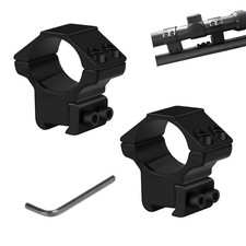 Scope Rings 1 Inch,2 Packs Medium Profile for 3/8 Inch  11mm Dovetail Rail ...